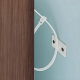 Tall Wooden Adjustable Brown Drop Front Shoe Organizer Image - 12