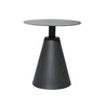 Teak Wood Round Top Aluminum Frame Outdoor Coffee Table Image - 7