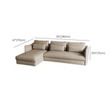 Tear Resistant Cow Leather Pillow Sofa with Ottoman Image - 33