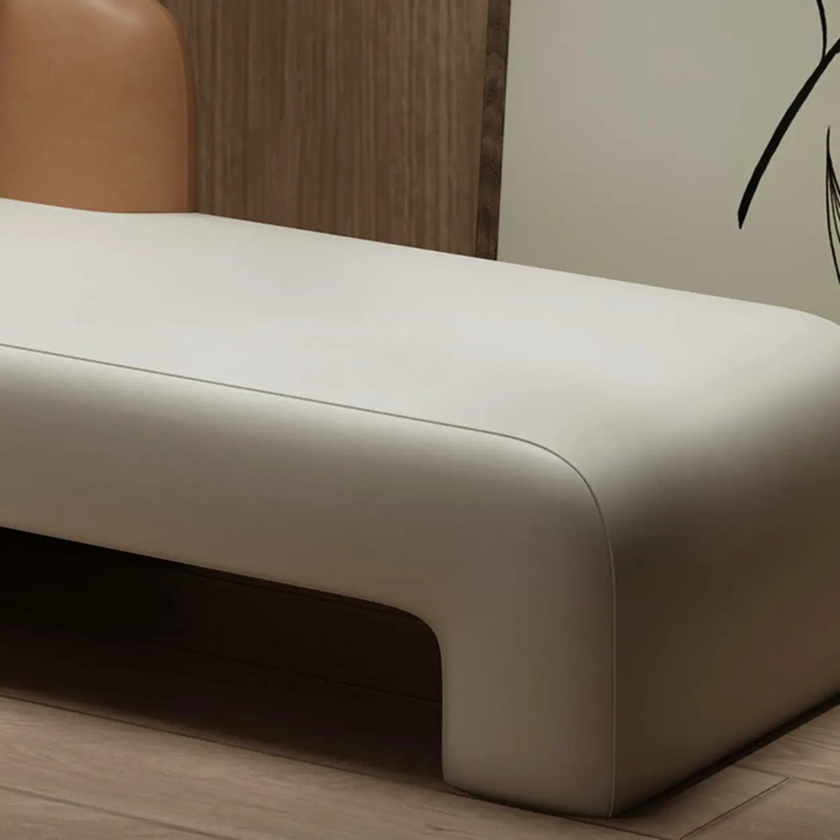 Tear Resistant Faux Leather Upholstered Left-Arm Chaise Image - 12