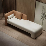 Tear Resistant Faux Leather Upholstered Left-Arm Chaise Image - 6