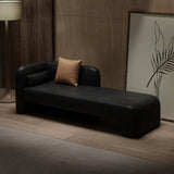 Tear Resistant Faux Leather Upholstered Left-Arm Chaise Image - 9