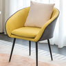 Tear Resistant Fixed Back Barrel Chair with Pillow Image - 3