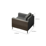 Tear Resistant Sewn Pillow Back Sofa Seating Group #size