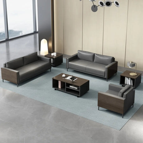Tear Resistant Sewn Pillow Back Sofa Seating Group Image - 2