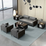 Tear Resistant Sewn Pillow Back Sofa Seating Group Image - 4