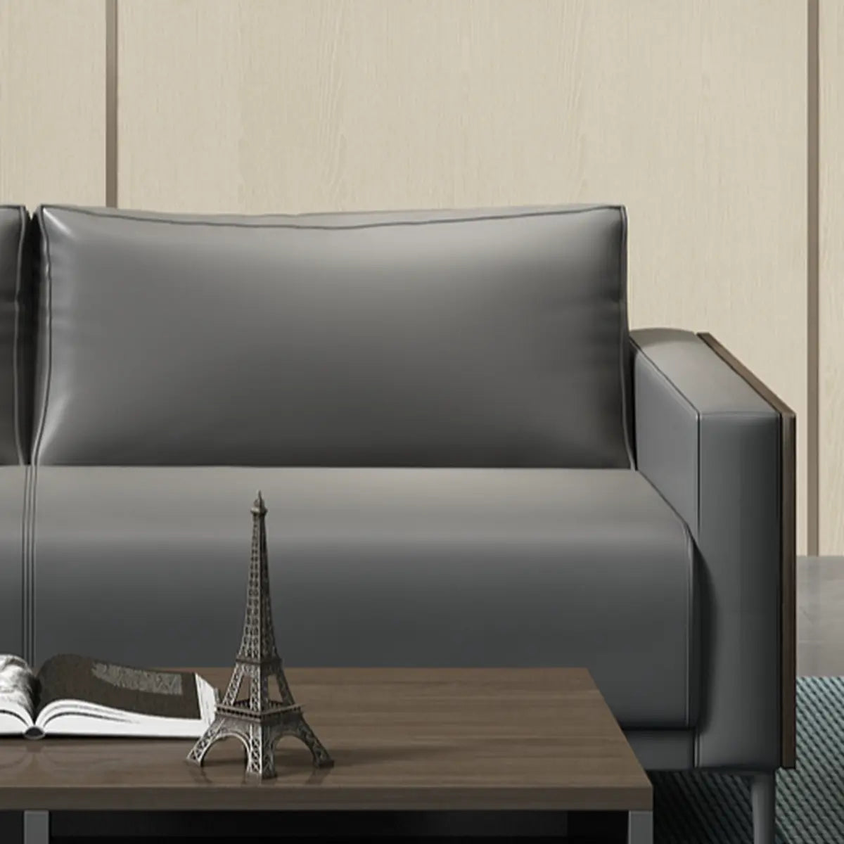 Tear Resistant Sewn Pillow Back Sofa Seating Group Image - 8