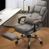 Tilt Brown Adjustable Ergonomic Steel Frame Office Chair Image - 14