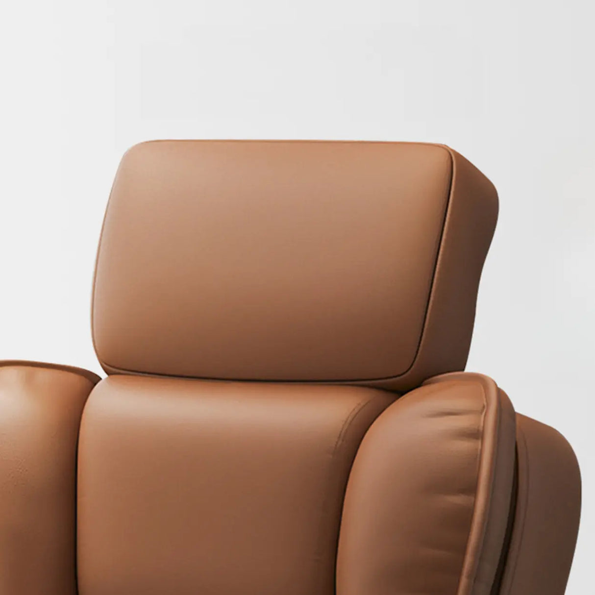 Tilt Brown Adjustable Ergonomic Steel Frame Office Chair Image - 8