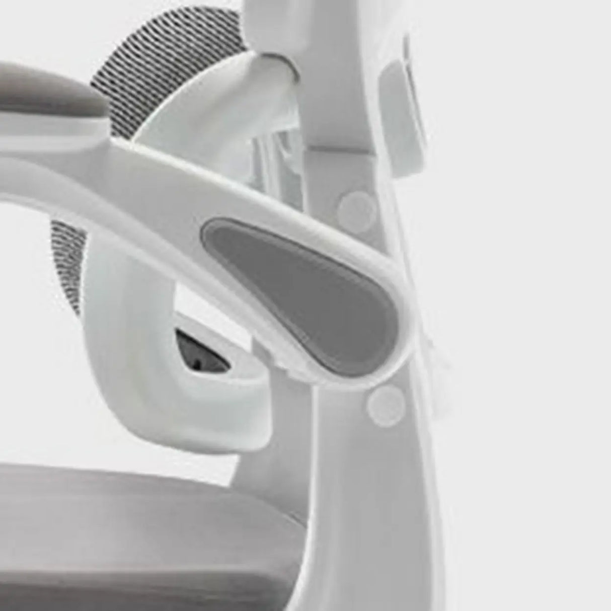 Tilt Mechanism Ergonomic Grey Adjustable Lumbar Office Chair Image - 12