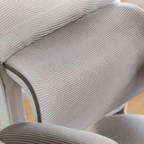 Tilt Mechanism Ergonomic Grey Adjustable Lumbar Office Chair Image - 16