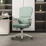 Tilt Mechanism Ergonomic Grey Adjustable Lumbar Office Chair Image - 18