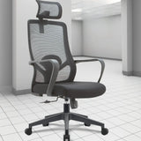 Tilt Mechanism Mesh Swivel Office Chair with Lumbar Support Image - 1