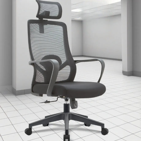 Tilt Mechanism Mesh Swivel Office Chair with Lumbar Support Image - 1