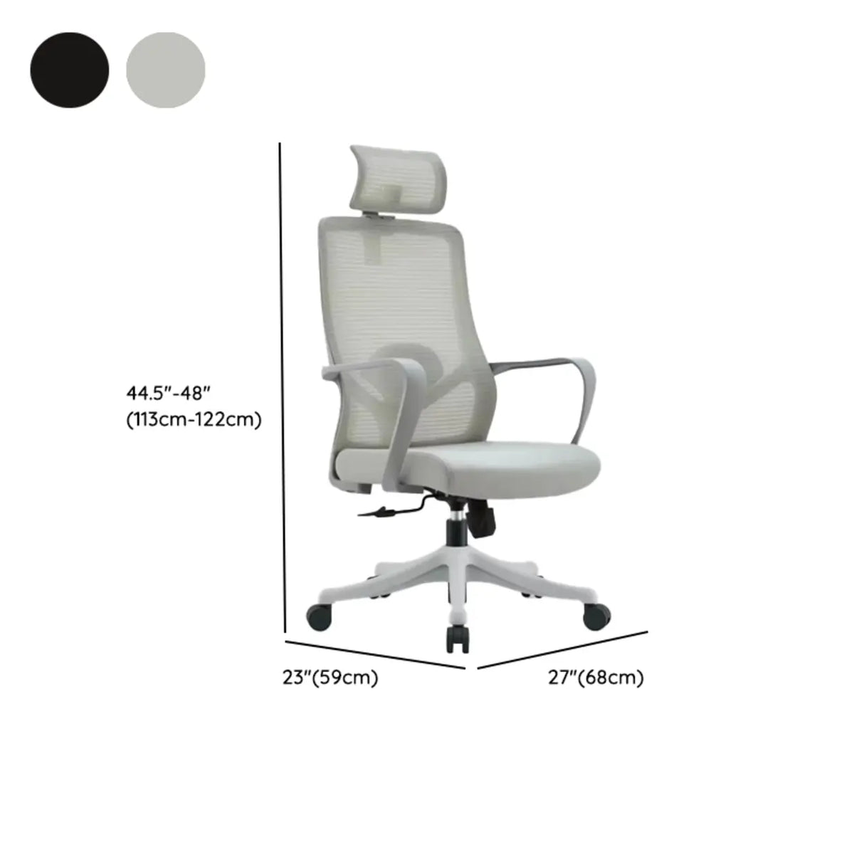 Tilt Mechanism Mesh Swivel Office Chair with Lumbar Support Image - 14