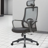 Tilt Mechanism Mesh Swivel Office Chair with Lumbar Support Image - 2