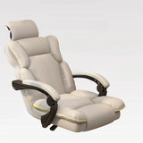 Tilt Mechanism Steel Frame Swivel Leather Task Office Chair Image - 12