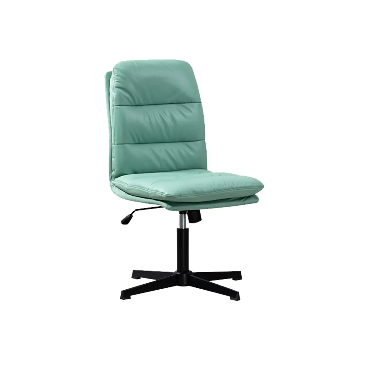 Tilt Mechanism Swivel Leather Conference Beige Office Chair Image - 5