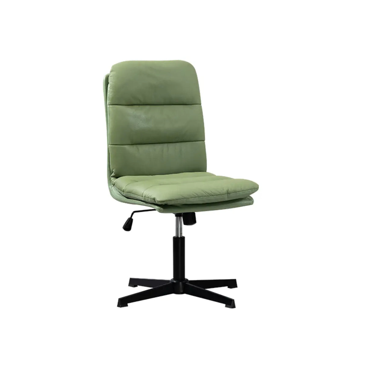 Tilt Mechanism Swivel Leather Conference Beige Office Chair Image - 7