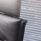 Tilt Swivel Ergonomic Recliner Gray Leather Office Chair Image - 12