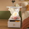 Tip Resistant Animals Resin Kids Nightstand with Lights Image - 5