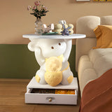 Tip Resistant Animals Resin Kids Nightstand with Lights Image - 9
