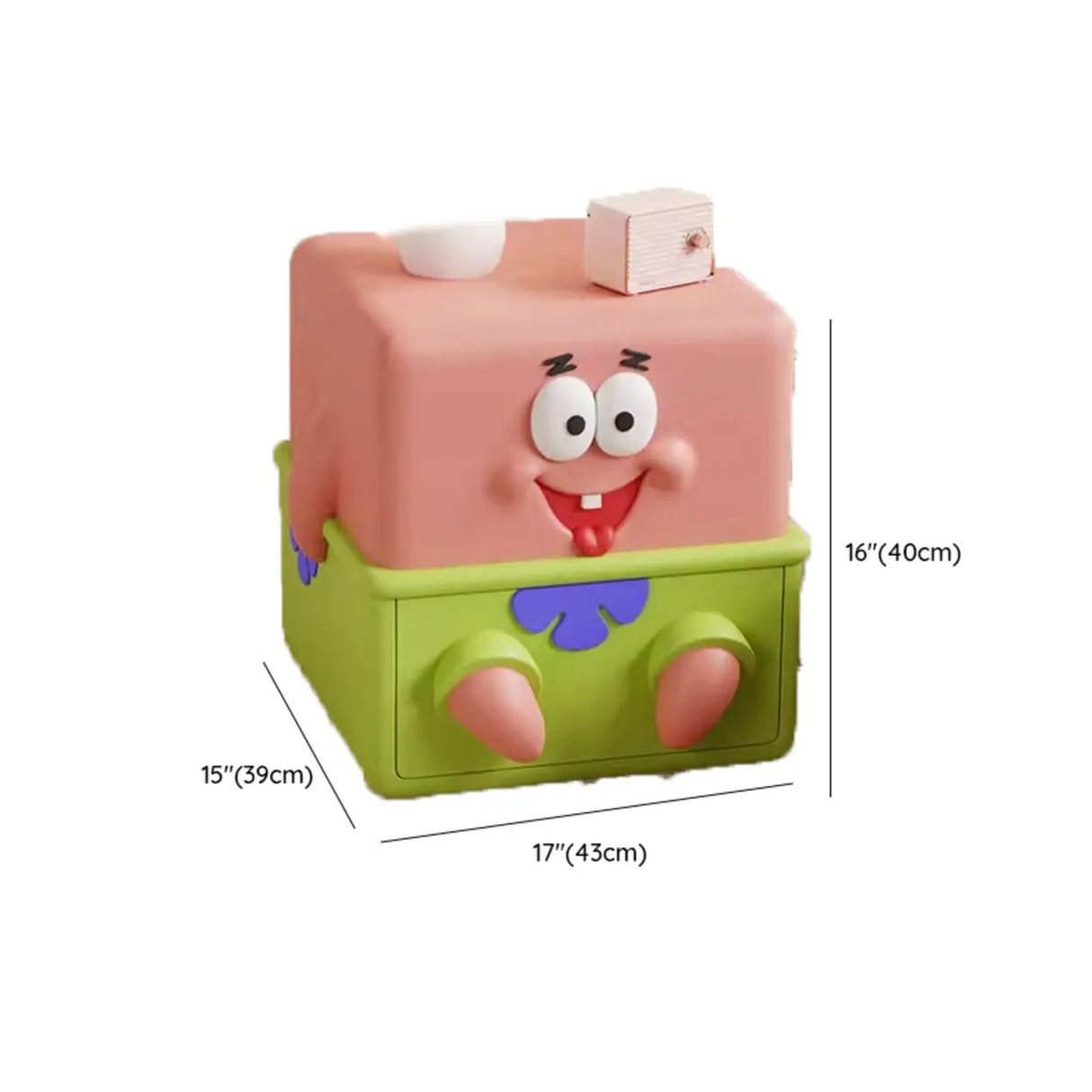 Tip Resistant Animals Wood Kids Nightstand with Drawers Image - 11