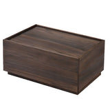 Tip Resistant Brown Wood Kids Nightstand with Drawers Image - 2