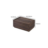 Tip Resistant Brown Wood Kids Nightstand with Drawers #size