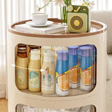 Tip Resistant Kids Nightstand with Cabinet and Shelves Image - 10