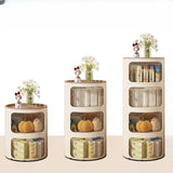Tip Resistant Kids Nightstand with Cabinet and Shelves Image - 13