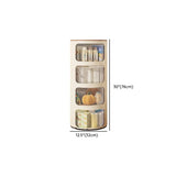 Tip Resistant Kids Nightstand with Cabinet and Shelves Image - 16