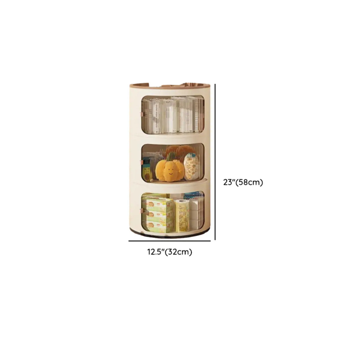 Tip Resistant Kids Nightstand with Cabinet and Shelves Image - 18