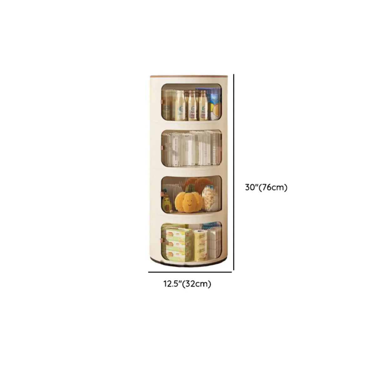 Tip Resistant Kids Nightstand with Cabinet and Shelves Image - 19