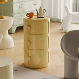Tip Resistant Kids Nightstand with Three Cabinets Image - 1