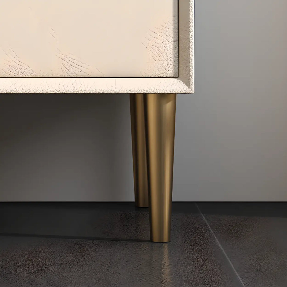 Tip Resistant Leather Wood Kids Nightstand with Drawers Image - 10
