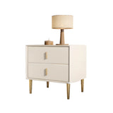 Tip Resistant Leather Wood Kids Nightstand with Drawers Image - 9