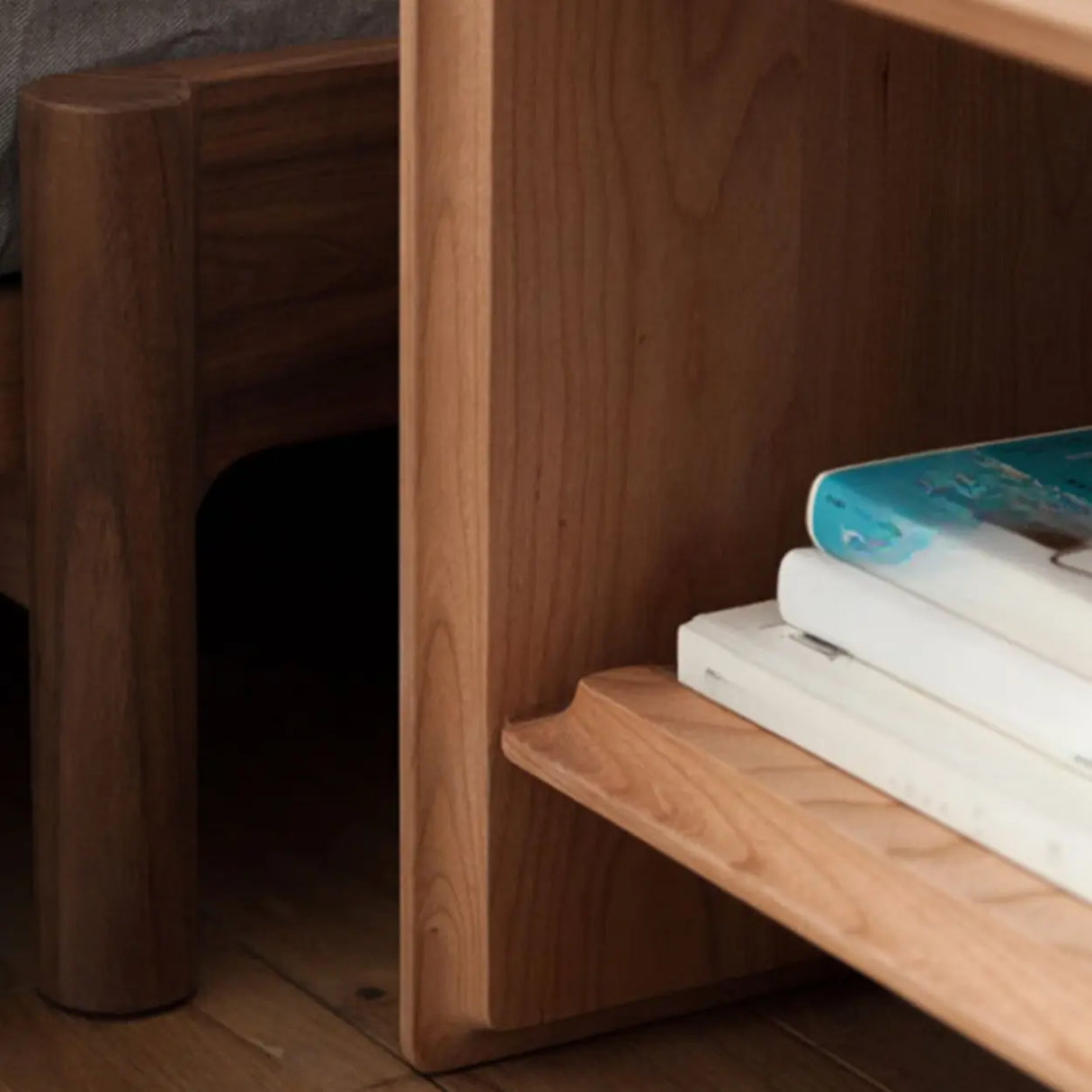 Tip Resistant Open Back and Storage Kids Nightstand Image - 10