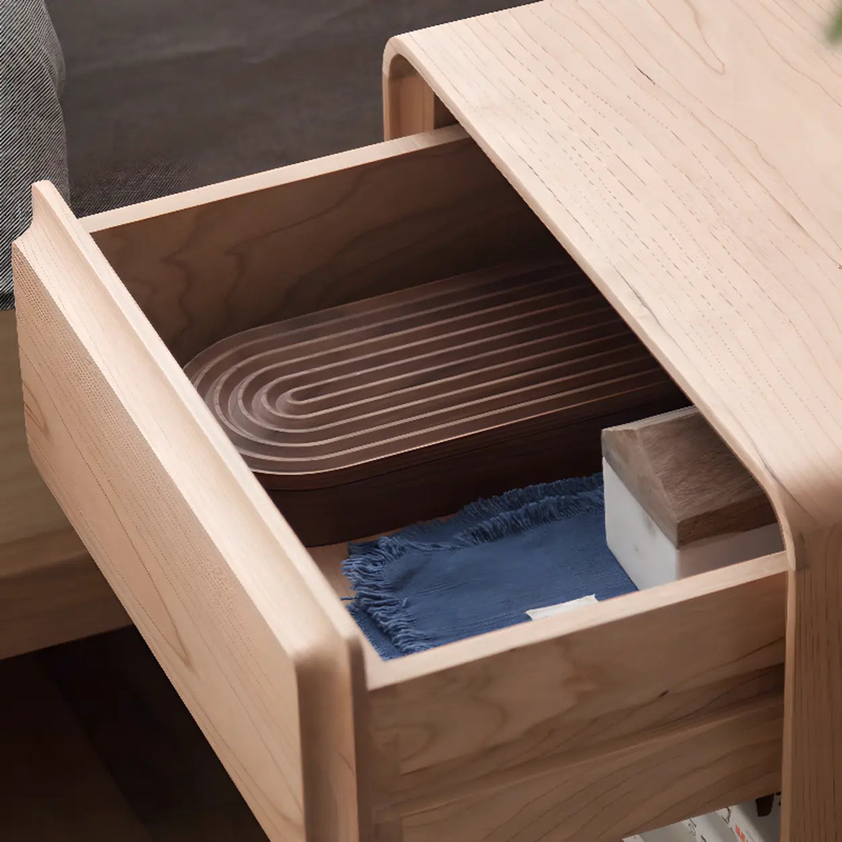 Tip Resistant Open Back and Storage Kids Nightstand Image - 4