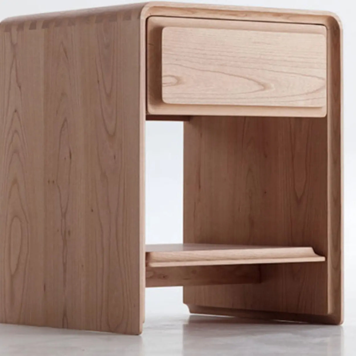 Tip Resistant Open Back and Storage Kids Nightstand Image - 8
