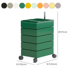 Tip Resistant Rotatable Multi-Shelves Kids Nightstand #size