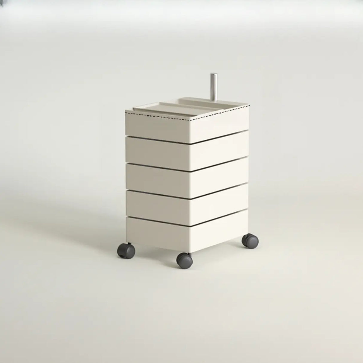 Tip Resistant Rotatable Multi-Shelves Kids Nightstand Image - 3