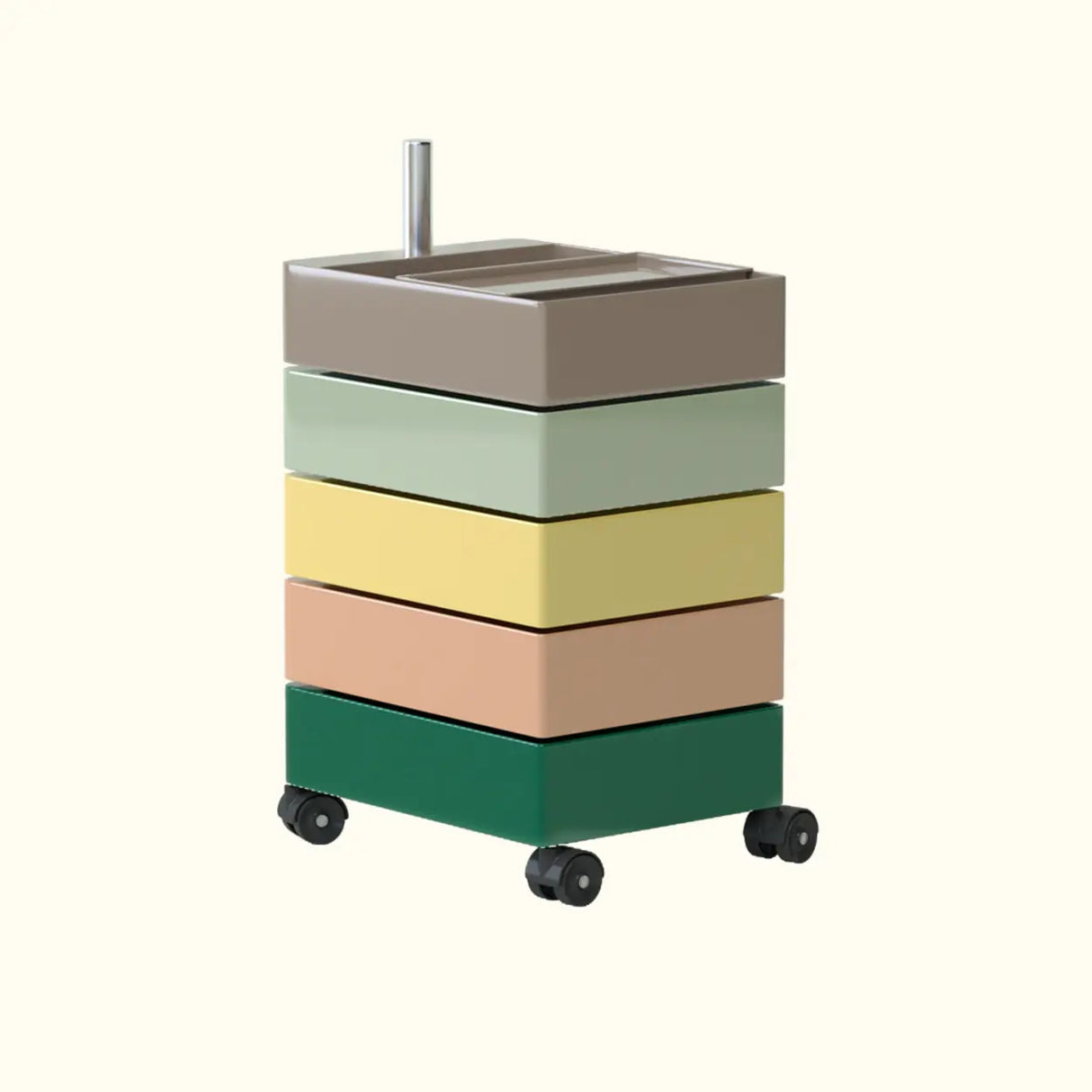 Tip Resistant Rotatable Multi-Shelves Kids Nightstand Image - 9