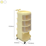 Tip Resistant Tall Height Open Storage Kids Nightstand #size