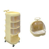 Tip Resistant Tall Height Open Storage Kids Nightstand Image - 9