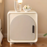 Tip Resistant Wood Frame Kids Nightstand with Cabinet Image - 4