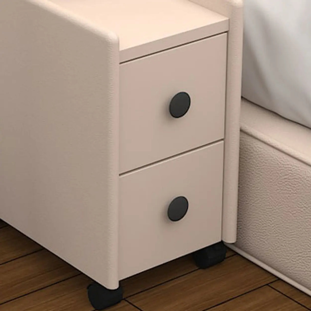 Tip Resistant Wood Kids Nightstand with Two Drawers Image - 10