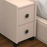 Tip Resistant Wood Kids Nightstand with Two Drawers Image - 10