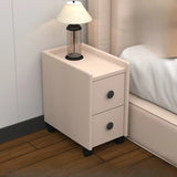 Tip Resistant Wood Kids Nightstand with Two Drawers Image - 2