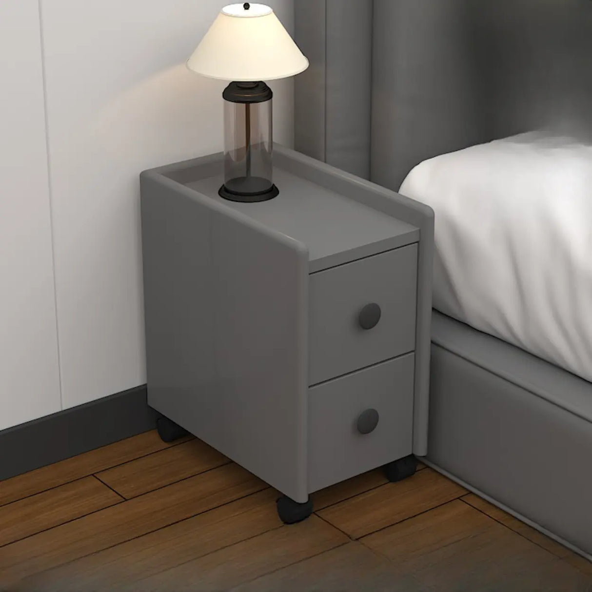 Tip Resistant Wood Kids Nightstand with Two Drawers Image - 3